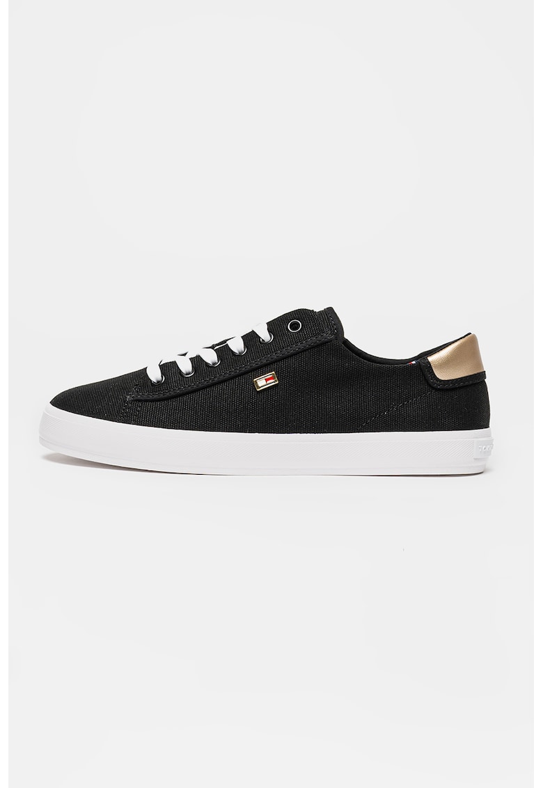 Oferte la Pantofi sport din bumbac cu detalii aurii - Auriu/Negru