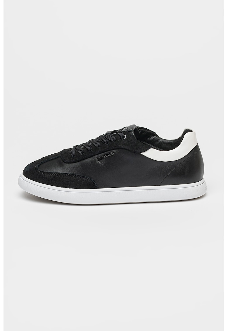 Oferte la Pantofi sport din piele si garnituri din piele intoarsa - Alb/Negru