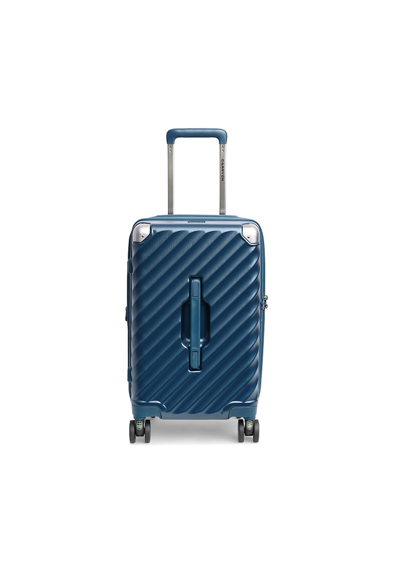 Oferte la Troler cabina extensibil  Trunk - policarbonat - 56x26x24 cm - bagaj de mana - cifru TSA - 4 roti cu suspensii - albastru - 56 cm