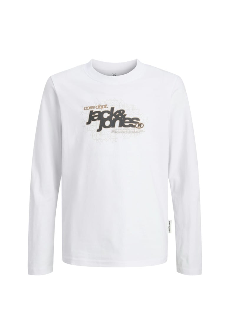 Oferte la Bluza JACK &JONES Grid Branding Crew JNR 50464 - Alb