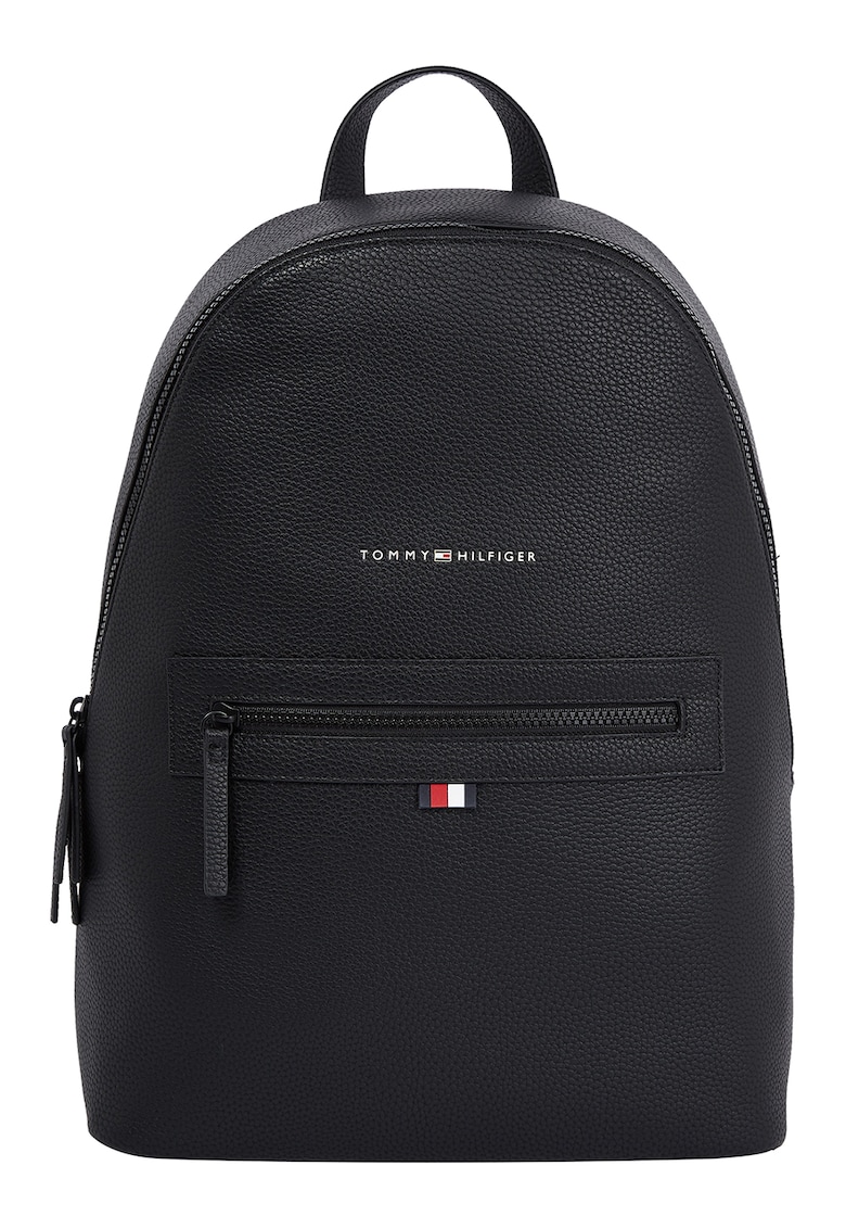 Oferte la Rucsac piele ecologica cu logo Essential - Negru
