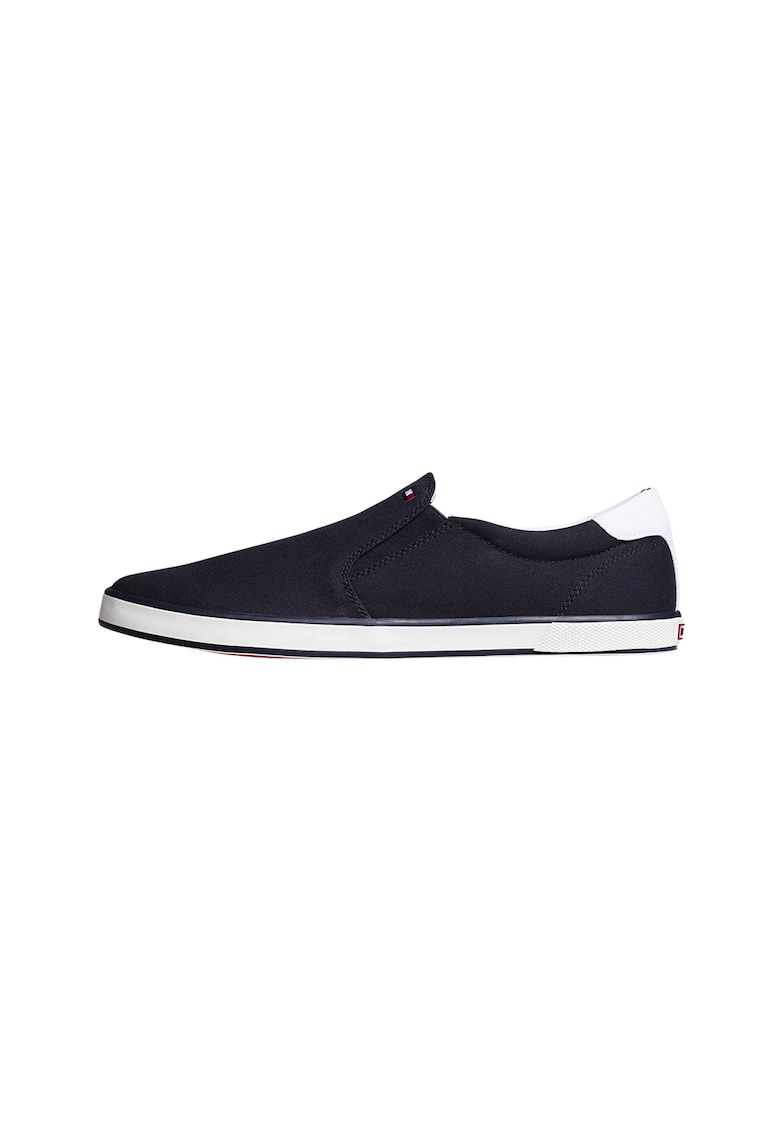 Oferte la Pantofi sport barbati -  Iconic Vulcanized Sneakers - Poliester - Albastru - Alb/Bleumarin