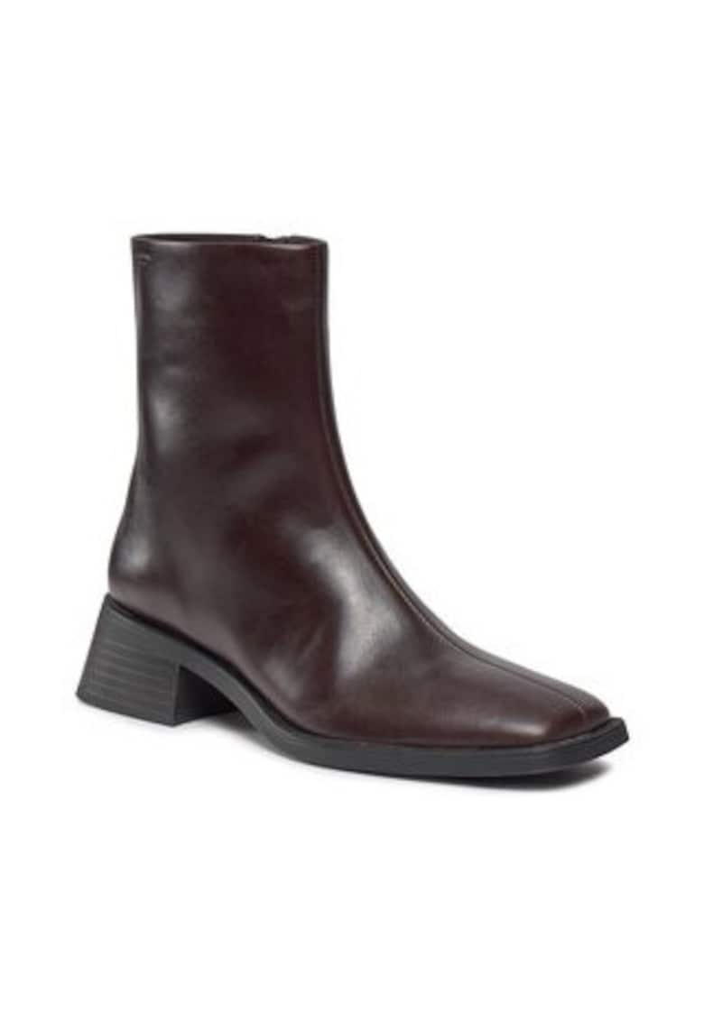 Oferte la dama pana la glezna -  302825363 - piele naturala - maro - Maro