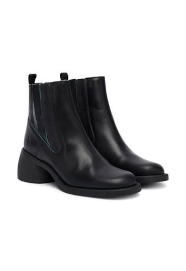 Oferte la Ghete dama pana la glezna -  305622464 - piele naturala - negru