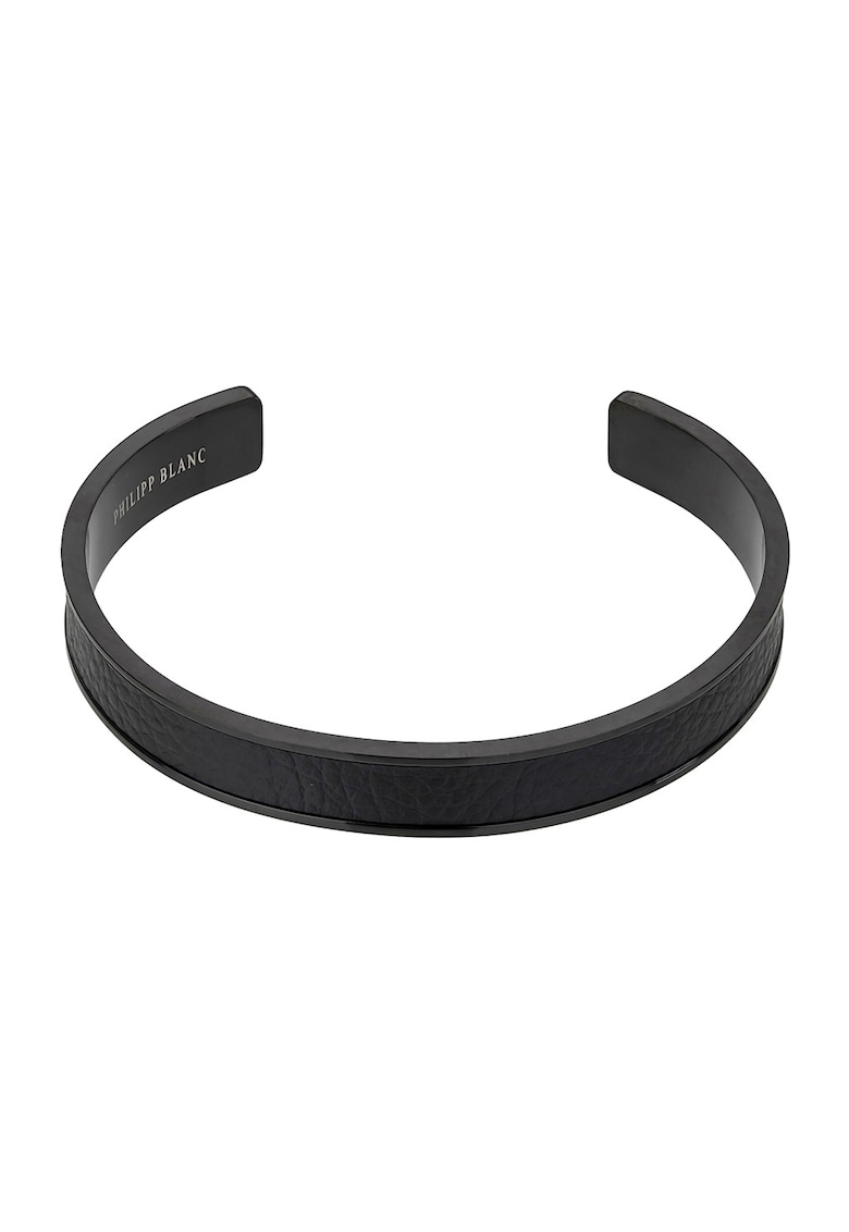 Oferte la Bratara rigida din piele Simon - Negru