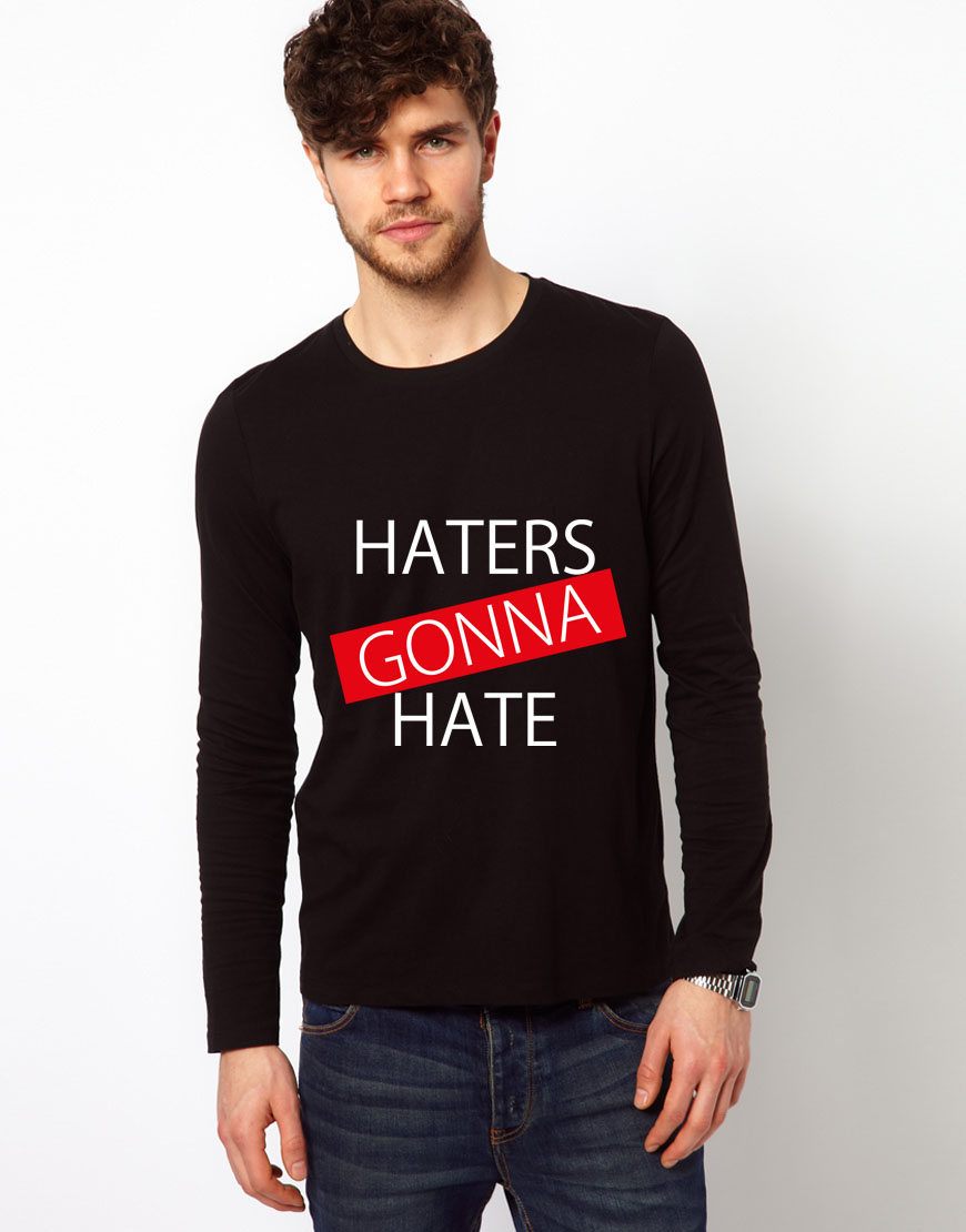 Bluza neagra, barbati, Haters
