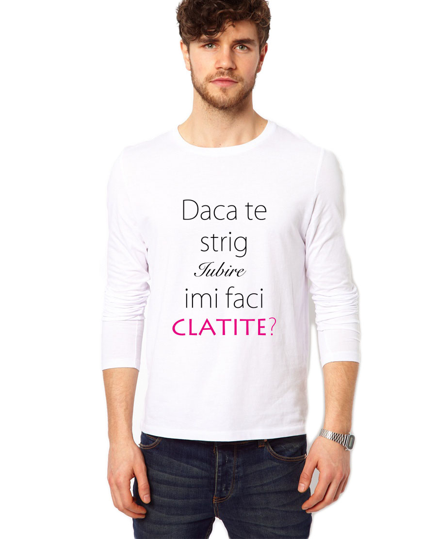 Bluza alba, barbati, Iubire