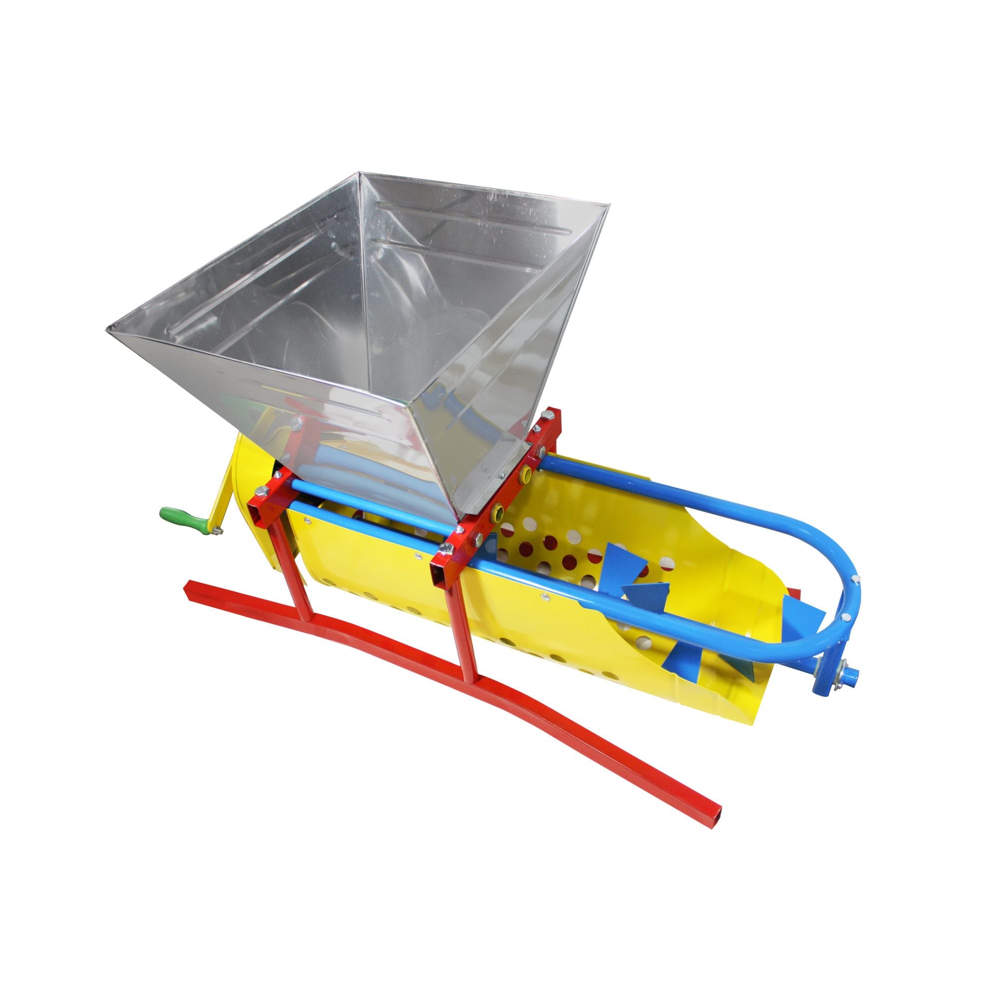 Oferte la Zdrobitor si desciorchinator manual pentru struguri Micul Fermier GF-1437, capacitate de maruntire 300 kg/ora