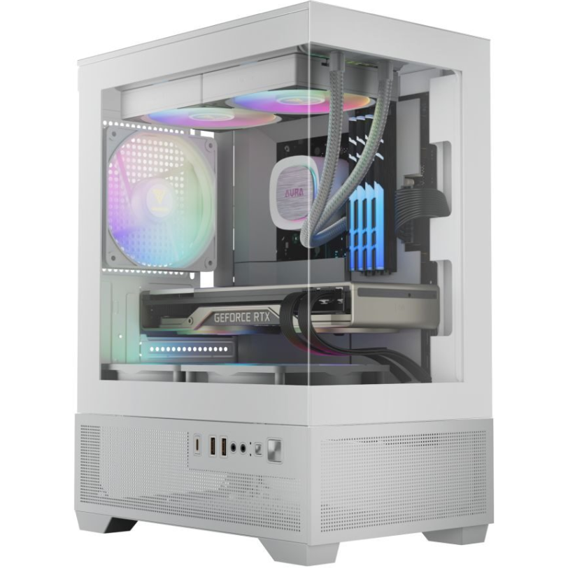 Oferte la Carcasa Aura GC9M Elite ARGB Alb