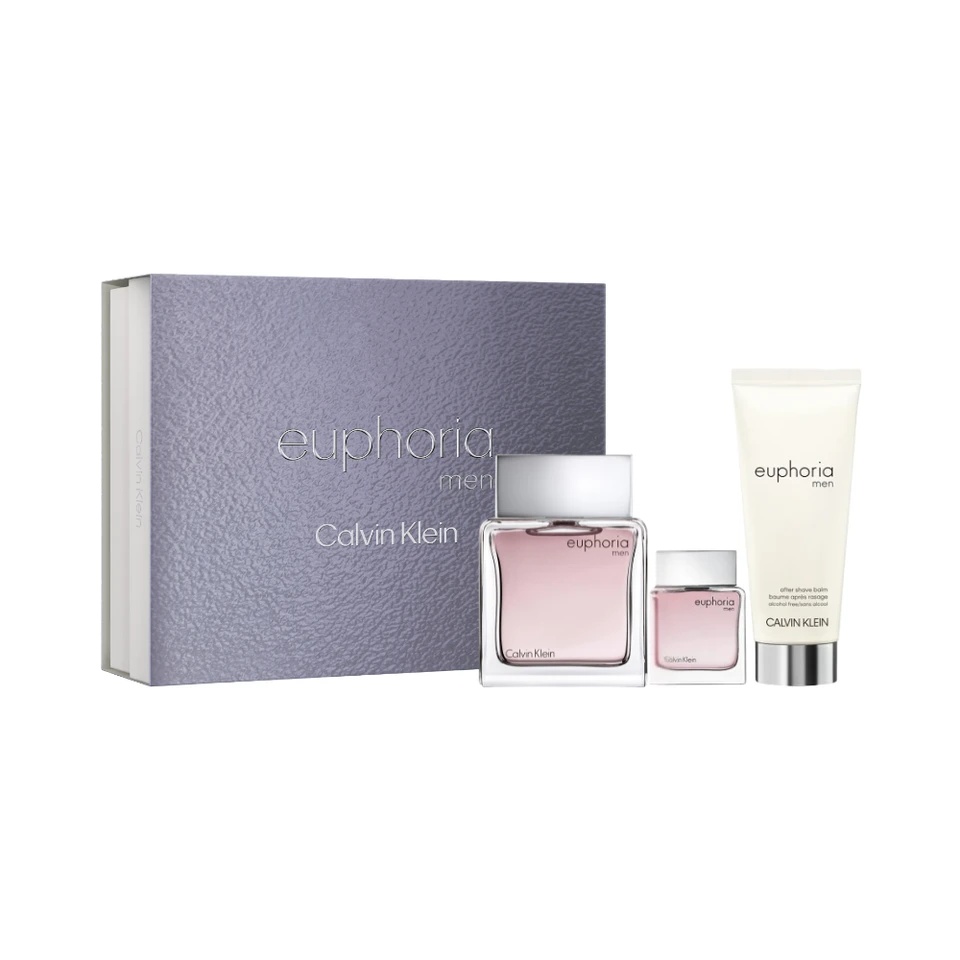 Oferte la Set Calvin Klein Euphoria Men Apa de toaleta 100ml + Apa de toaleta 15ml + After shave 100ml (Continut set: 100 ml Apa de Toaleta + 15 ml  Apa de Toaleta + 100 ml After Shave Balsam)