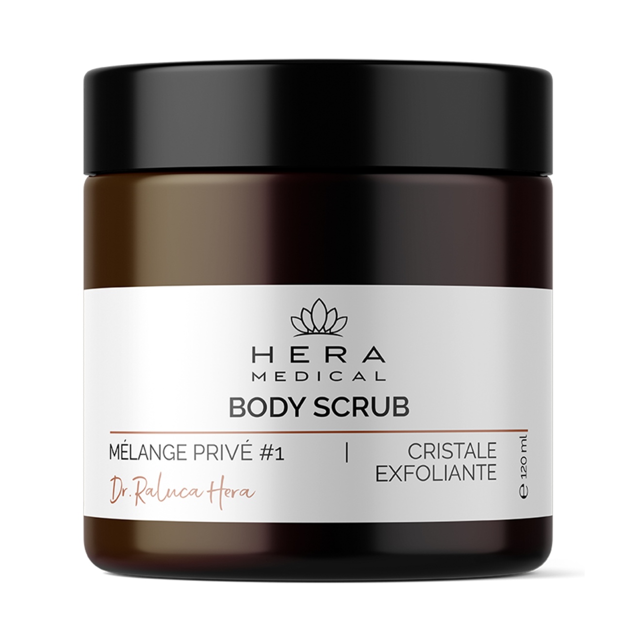 Oferte la Exfoliant corporal cu cristale din saruri de Himalaya BODY SCRUB | MÉLANGE PRIVÉ #1, Hera Medical, 120 ml