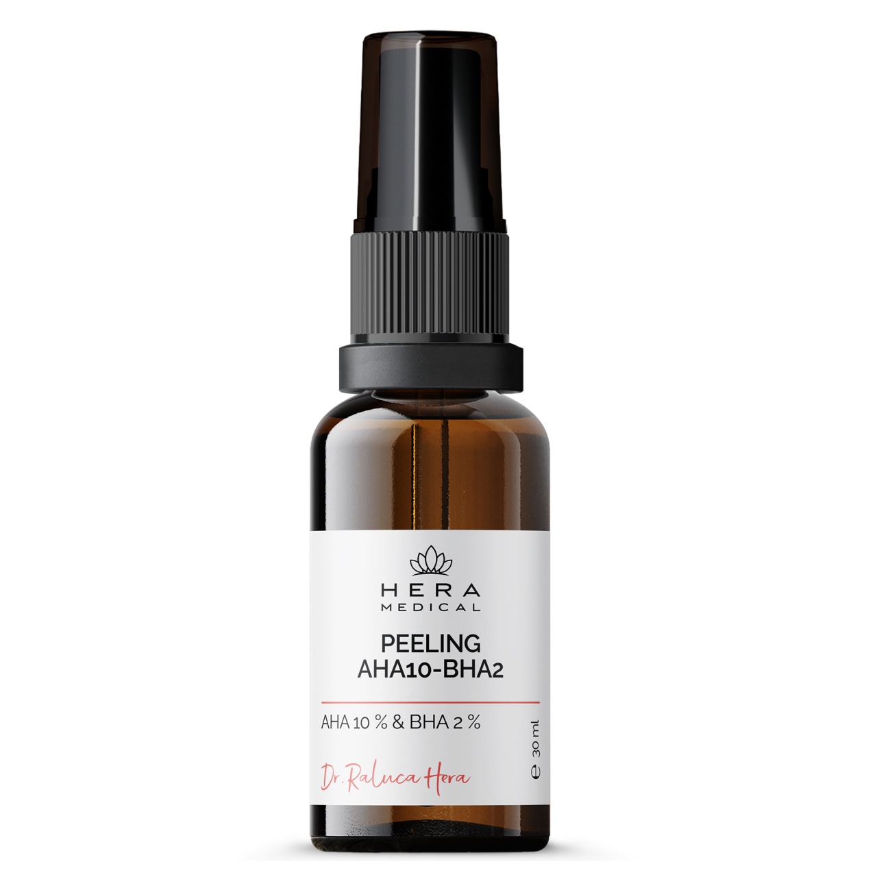 Oferte la Peeling facial AHA 10% + BHA 2% cu acid hialuronic si provitamina B5, Hera Medical, 30 ml (Gramaj: 30 ml)