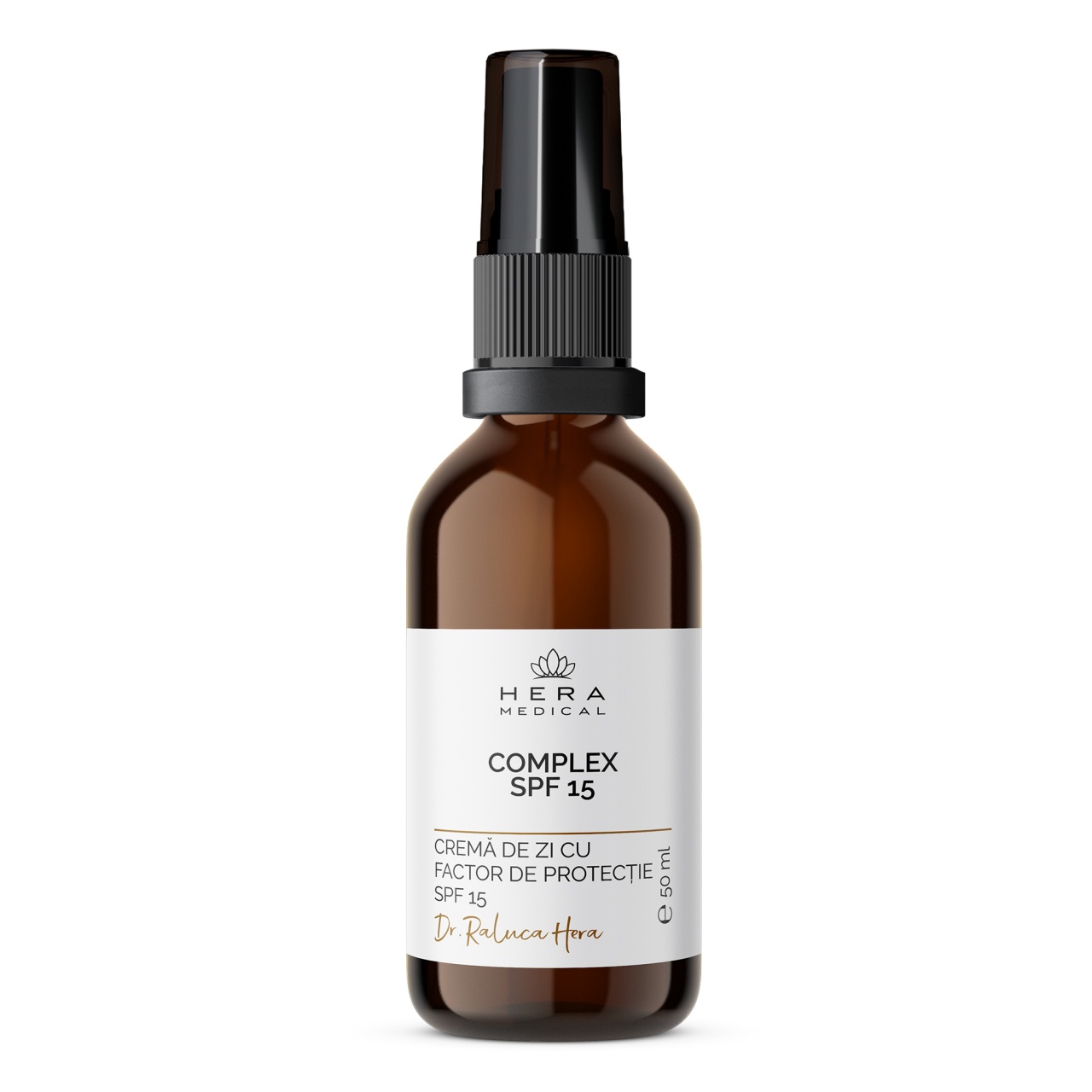 Oferte la Crema hidratanta de zi cu protectie minerala SPF 15 Complex, Hera Medical, 50 ml (Gramaj: 50 ml)