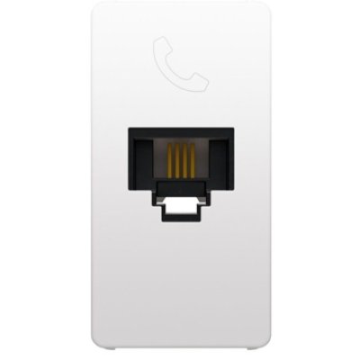 Oferte la Priza Telefon RJ11 (8/4) Gewiss System Pura GWC20251, Borne cu Surub, 1 Modul, Alb Lucios