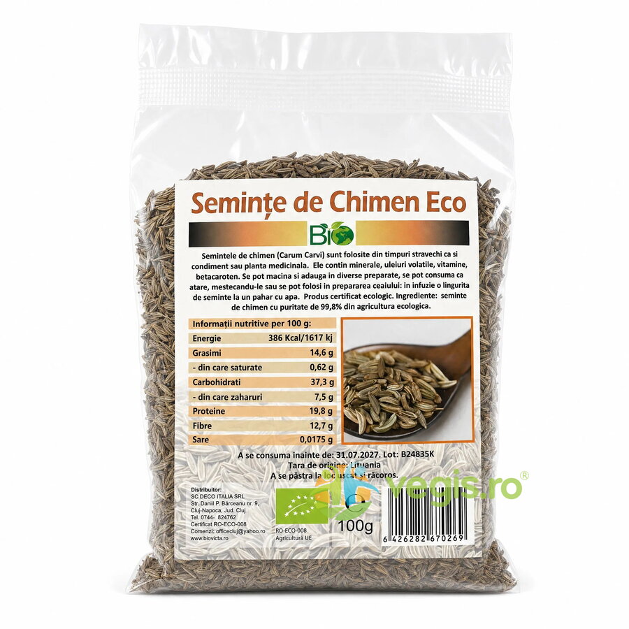 Oferte la Seminte de Chimen Ecologice/Bio 100g