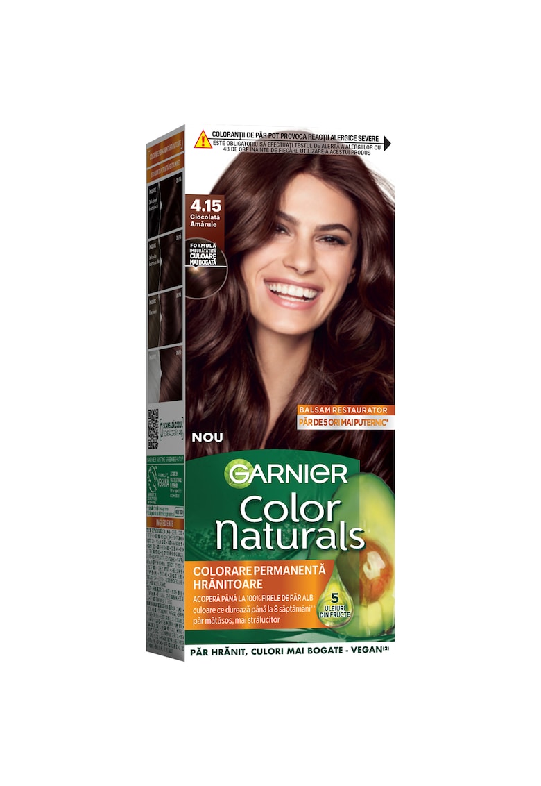 Oferte la Vopsea de par permanenta cu amoniac  Color Naturals - 110 ml - Ciocolata Amaruie