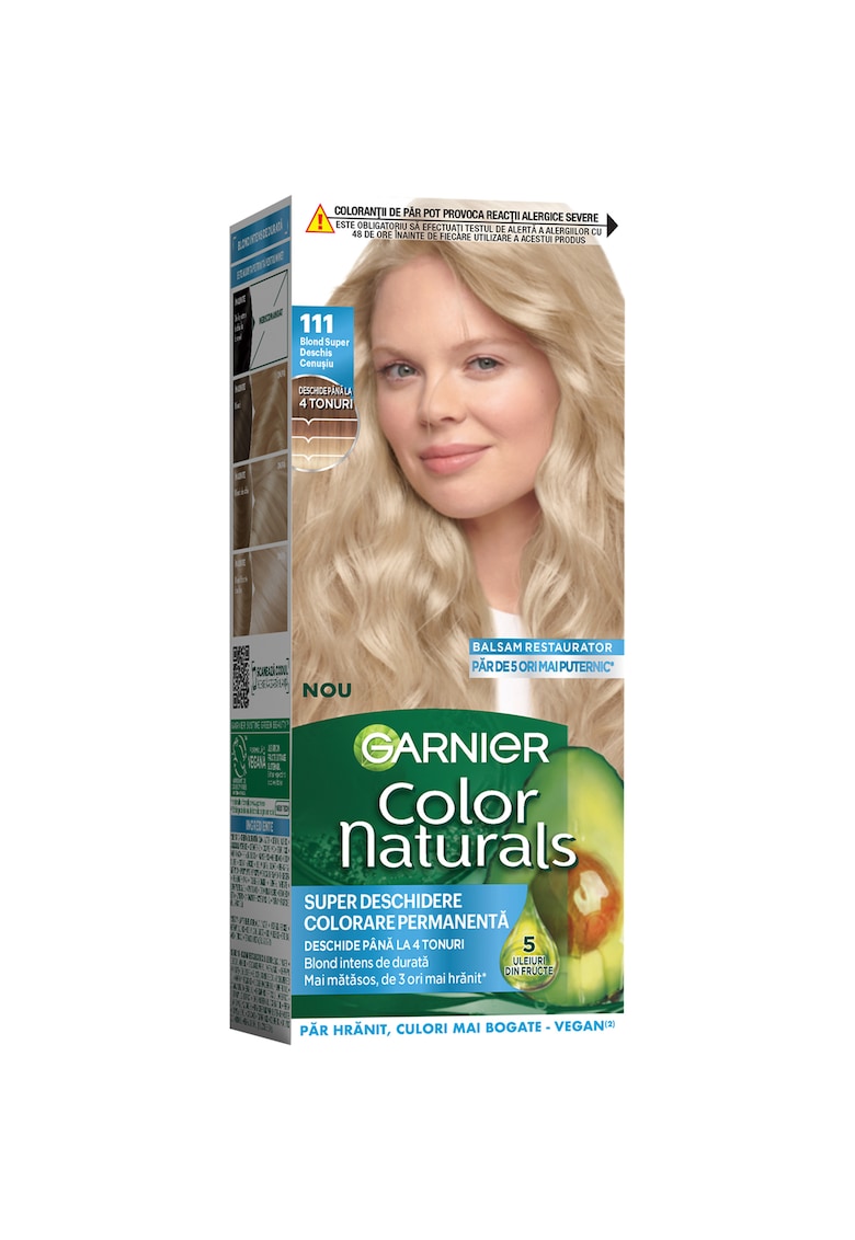 Oferte la Vopsea de par permanenta cu amoniac  Color Naturals - 110 ml - Blond Super Deschis Cenusiu