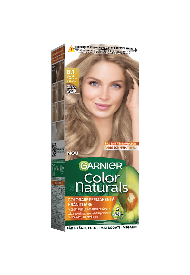 Oferte la Vopsea de par permanenta cu amoniac  Color Naturals - 110 ml - Blond cenusiu deschis
