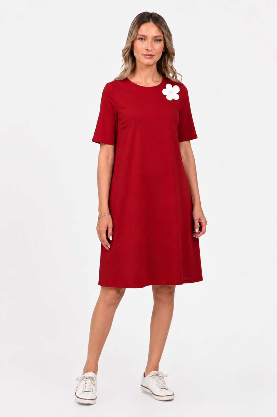 Oferte la Rochie Dama, Eranthe, A-Line, cu Pictura Realizata Manual V397