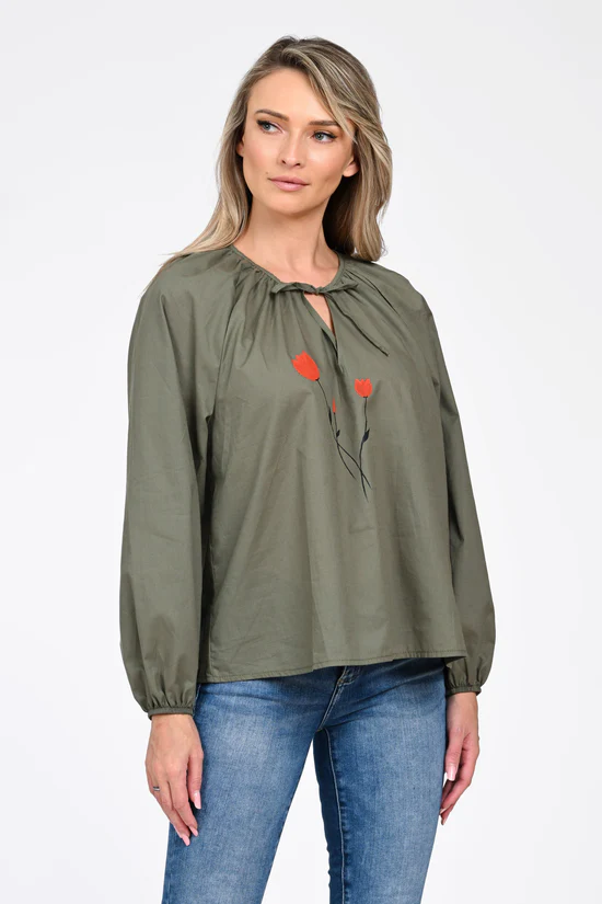 Oferte la Bluza Dama, Eranthe, Boho, stil IE cu Pictura Realizata Manual V357A