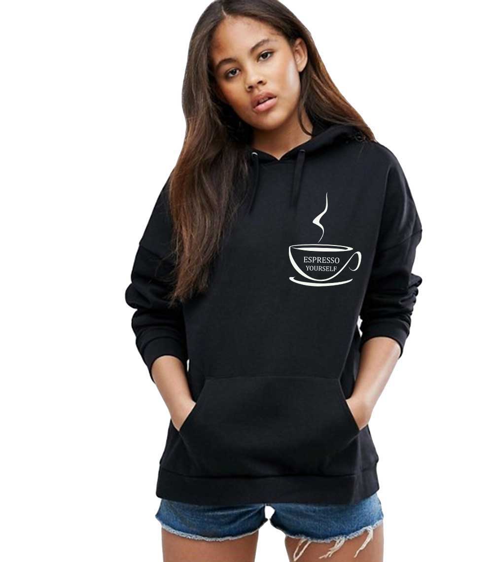 Hanorac dama negru - Espresso Yourself II