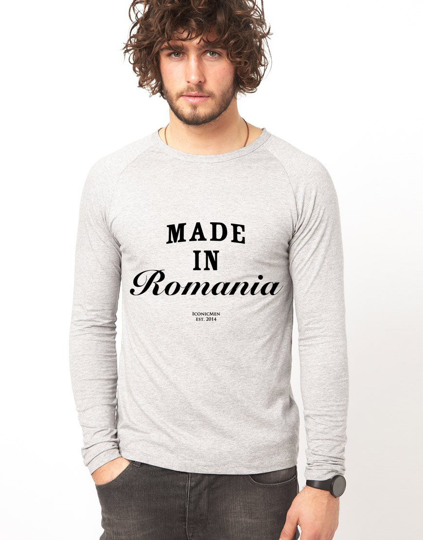 Bluza gri, barbati, Made in Romania