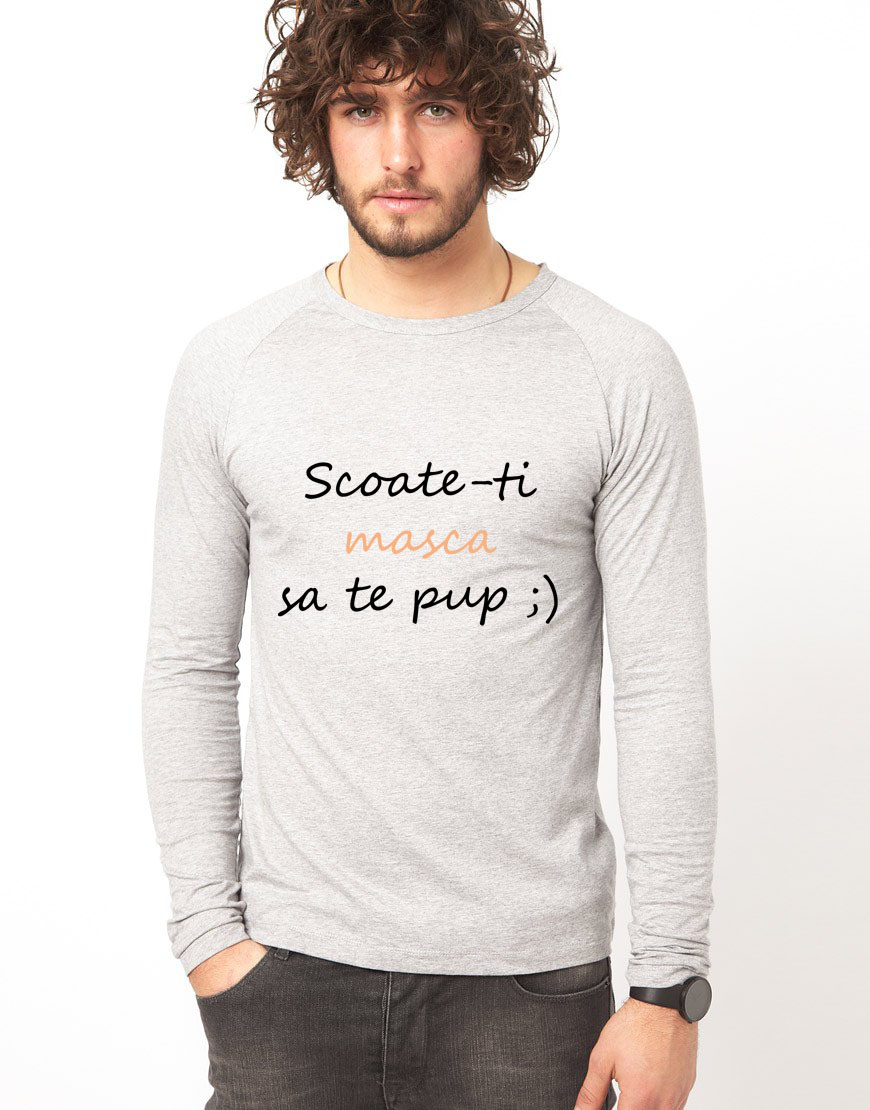 Bluza gri, barbati, Scoate-ti masca