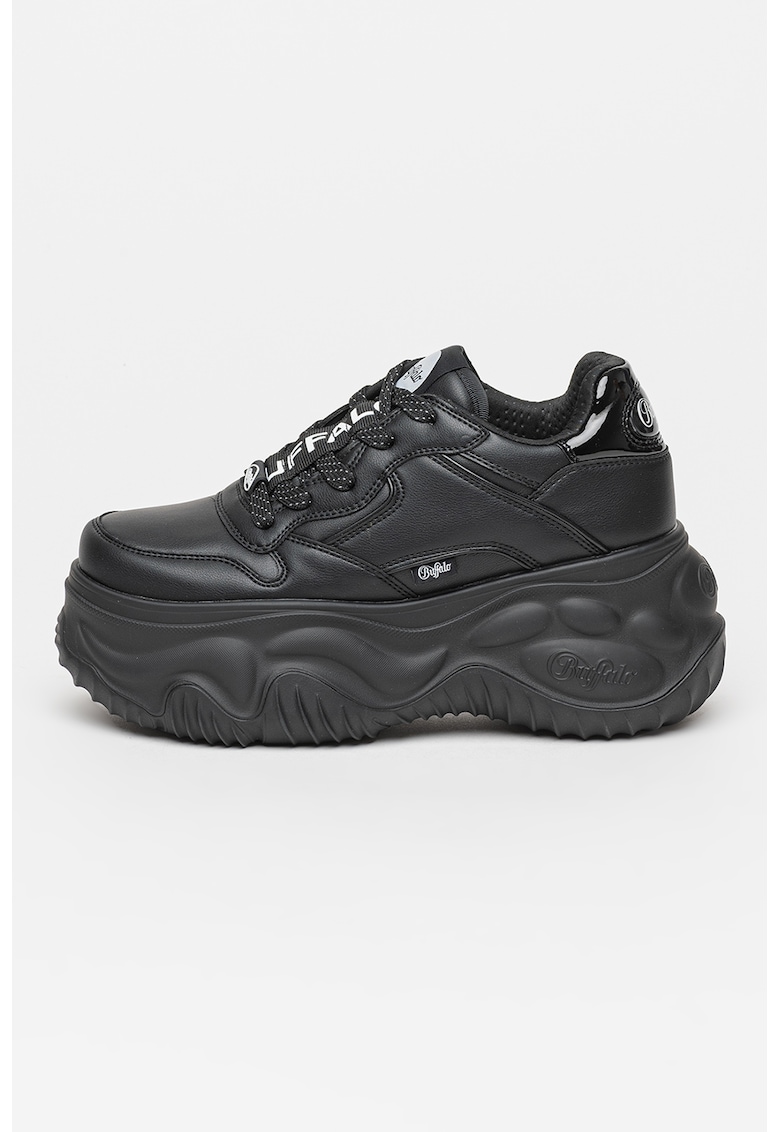 Oferte la Pantofi sport de piele ecologica cu aspect masiv Blader One - Negru