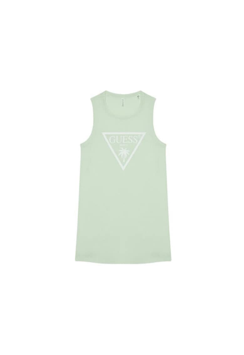 Oferte la Rochie-tricou din bumbac - verde pal