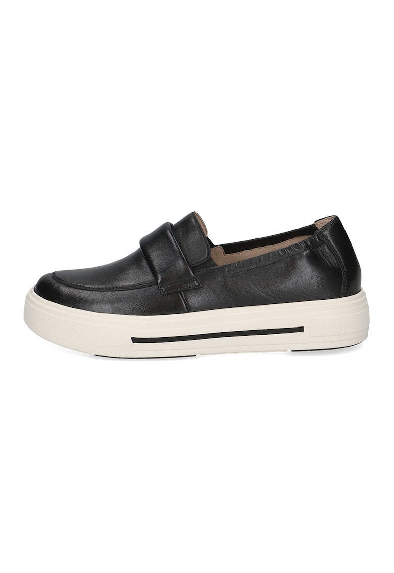 Oferte la Pantofi loafer din piele cu platforma - Negru