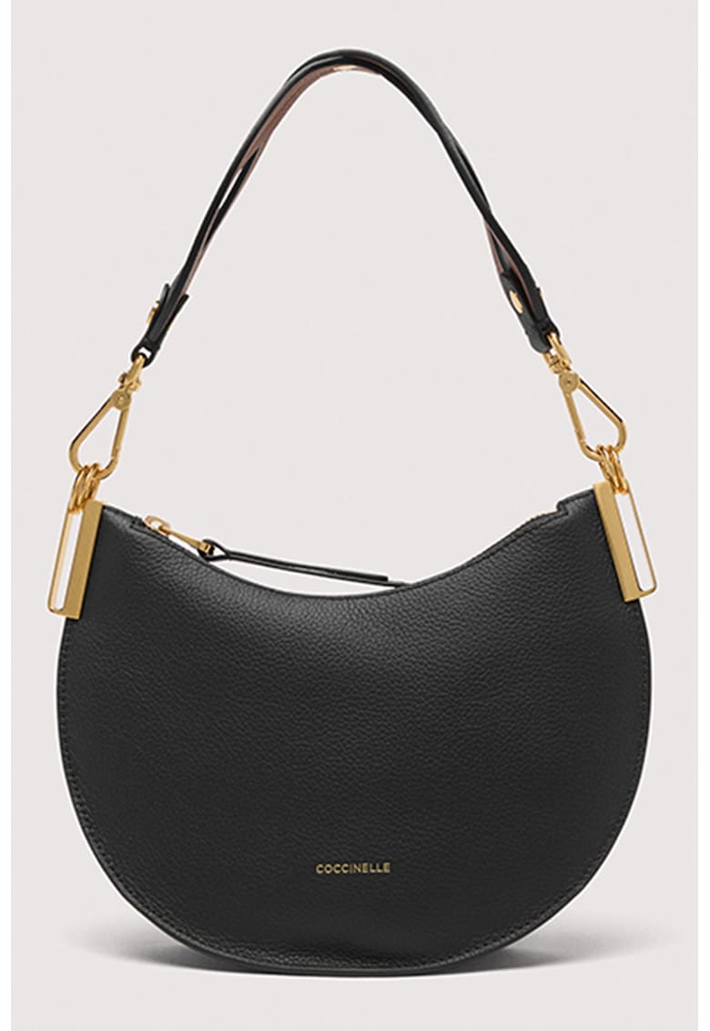 Oferte la Geanta de piele cu bareta de umar Sunup - Negru