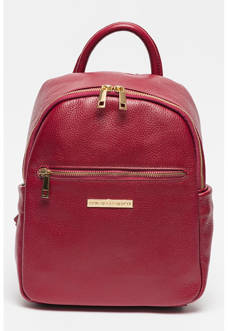 Oferte la Rucsac de piele cu logo - Violet tyrian