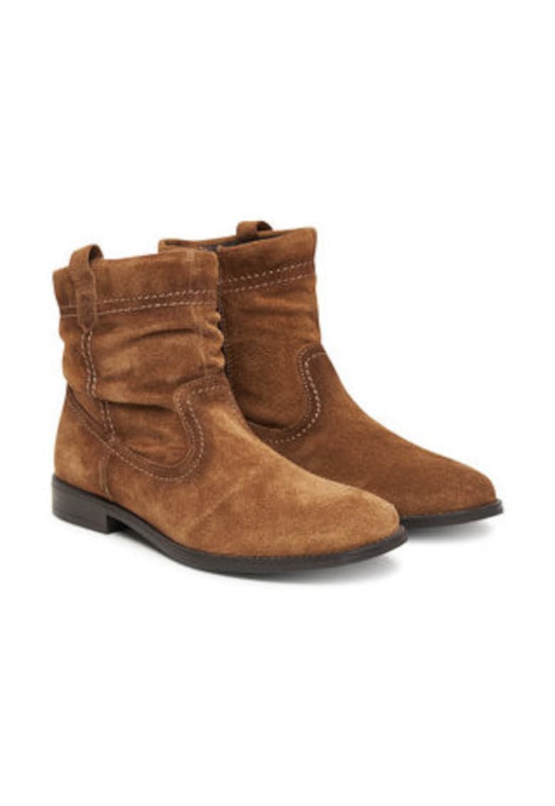 Oferte la Botine dama  material piele naturala - maro