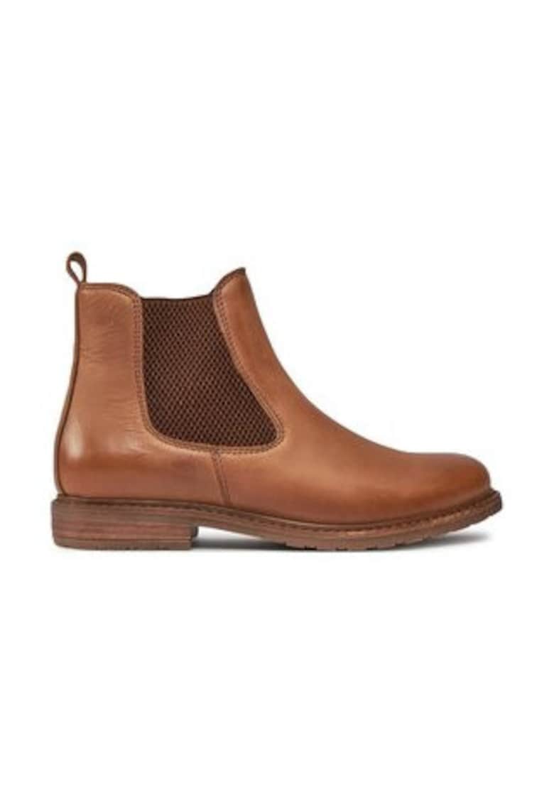 Oferte la Botine dama 303142735 -  Piele naturala - Maro -