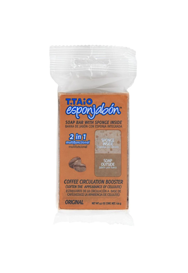 2 in 1 Burete de baie si sapun incorporat - cu pudra de cafea - 120 gr