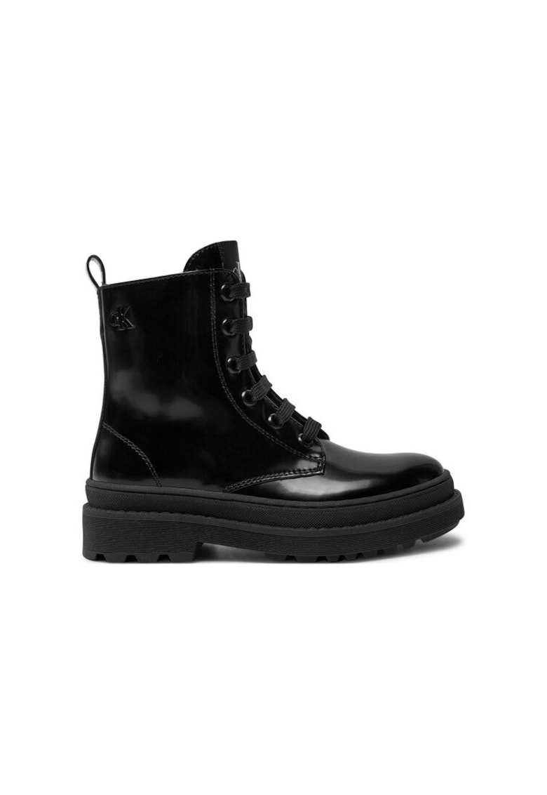 Oferte la Ghete de drumetie pentru fete -  304427381 - piele ecologica - negru
