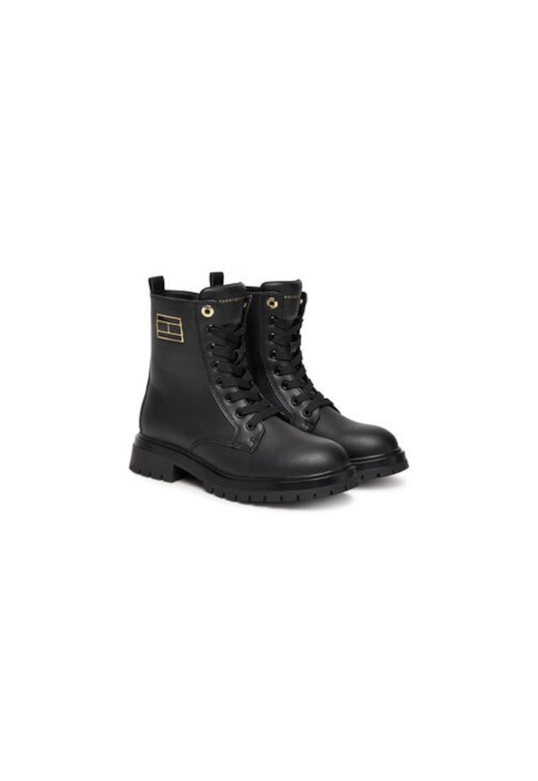 Oferte la Ghete de drumetie pentru baieti -  305518217 - piele ecologica - negru