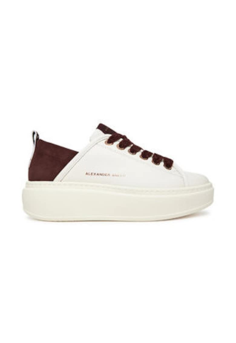 Oferte la Tenisi dama 305504142 -  Piele naturala - Alb