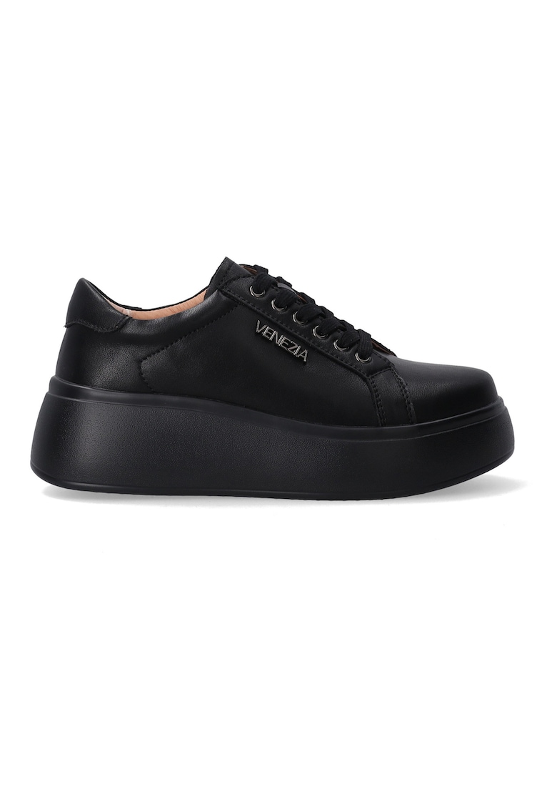 Oferte la Pantofi sport din piele cu flatform