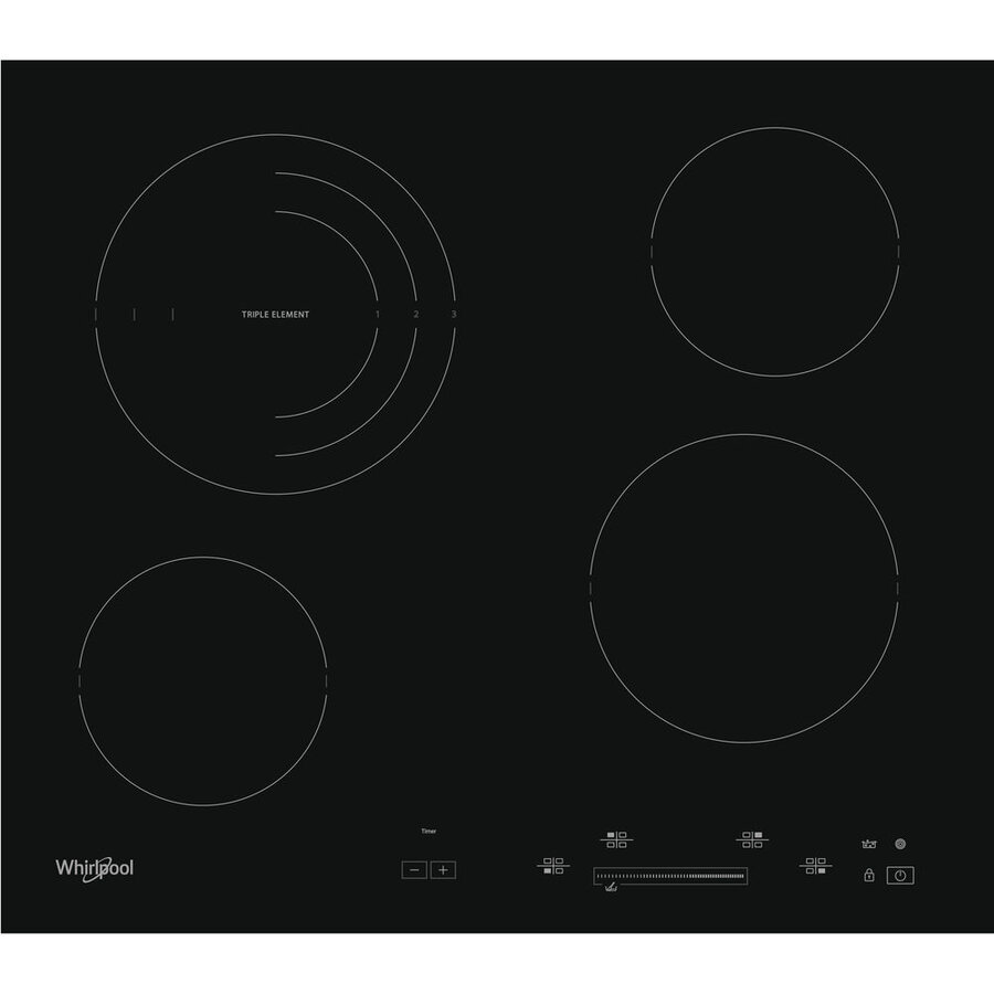 Oferte la Plita incorporabila Whirlpool AKT8900/BA, Inductie, 4 zone de gatit, Touch control, Timer, 58 cm, Vitroceramica