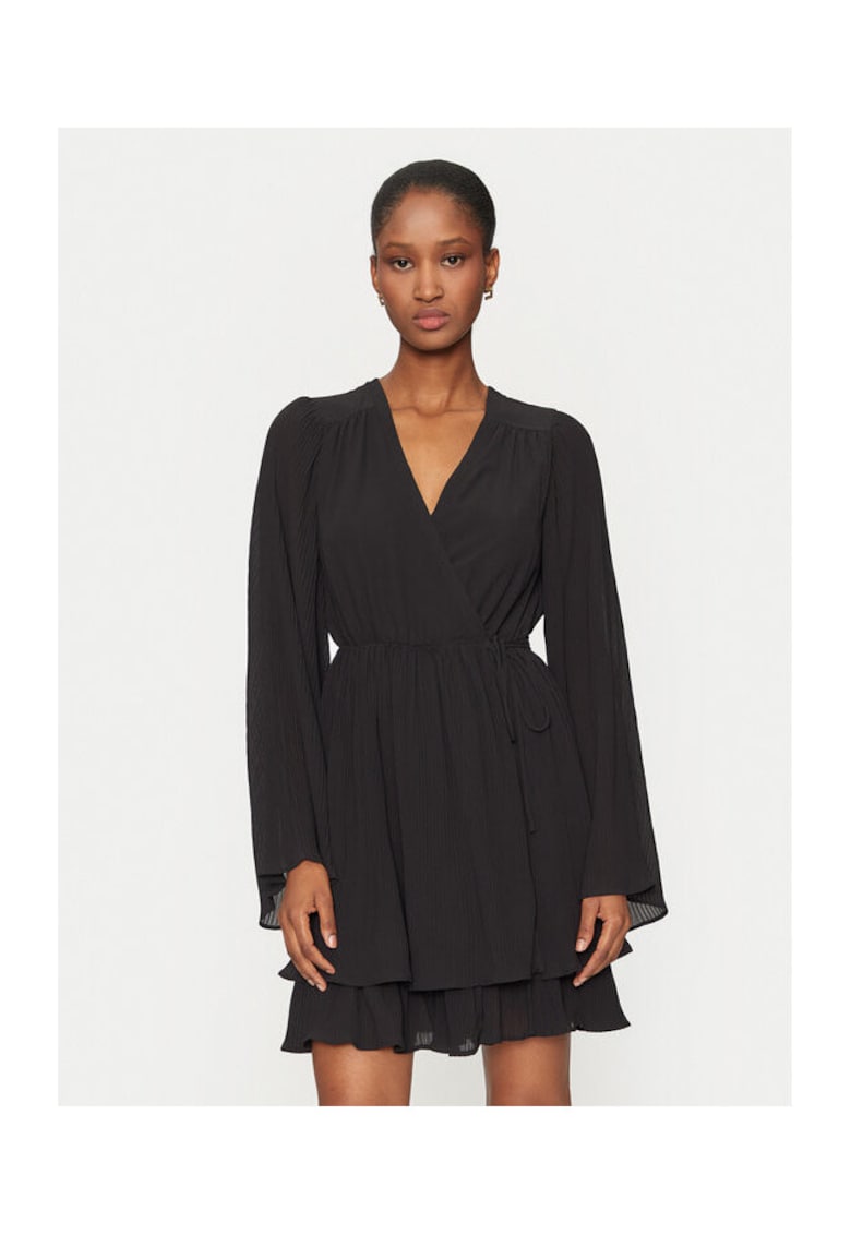 Oferte la Rochie cu decolteu cache-cour - Negru