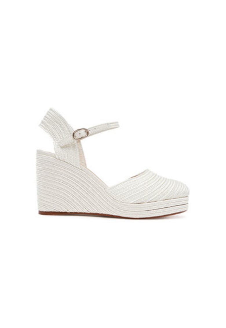 Oferte la Espadrile dama  023115-200 - Textil - Alb