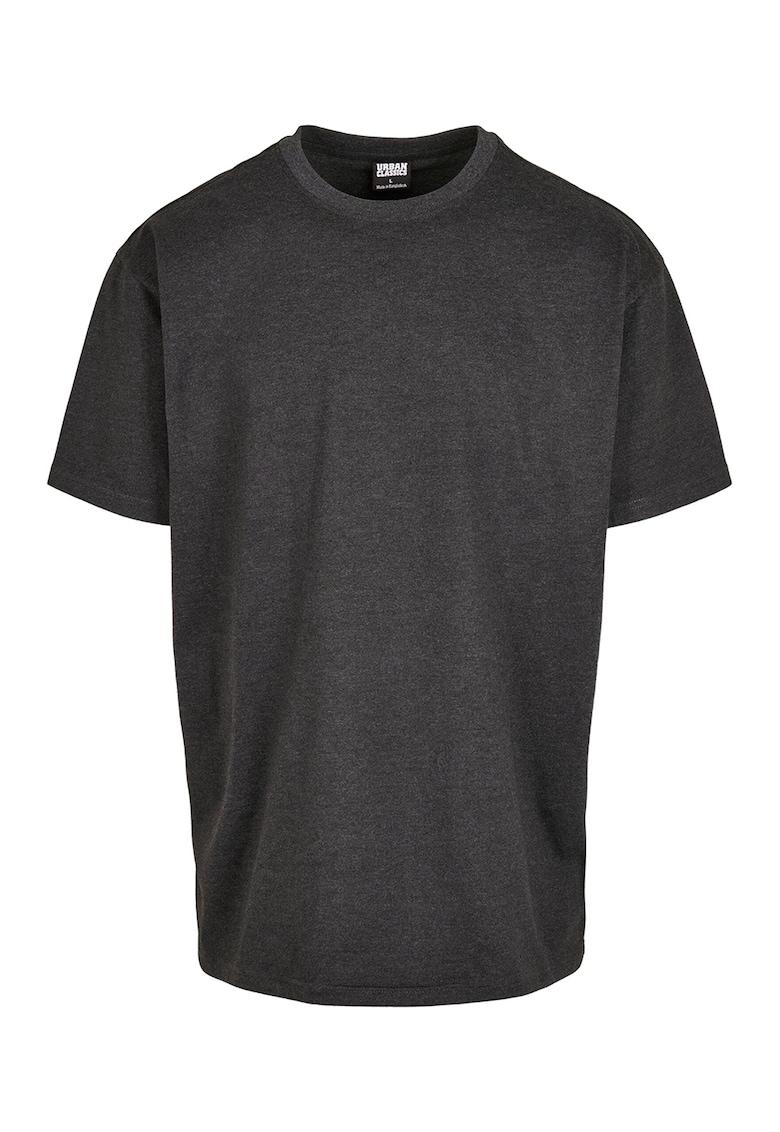 Oferte la Tricou supradimensionat cu maneci cazute - Gri carbune