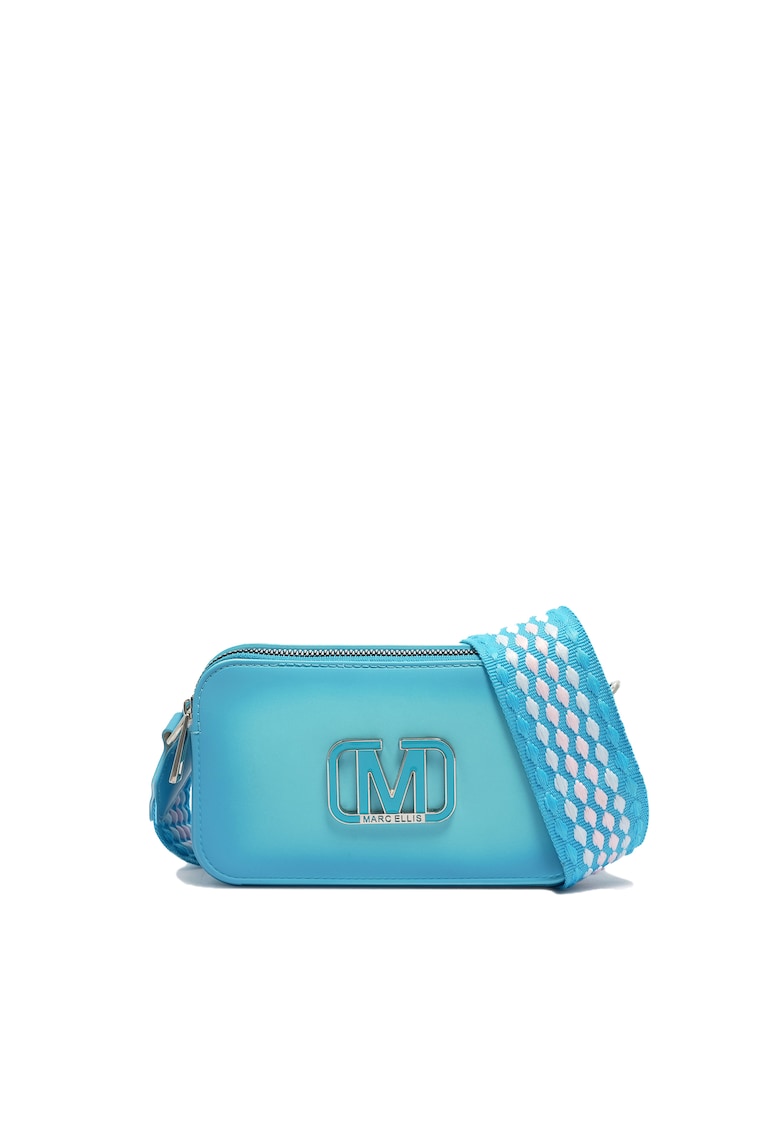 Oferte la Geanta crossbody de piele ecologica - Albastru deschis