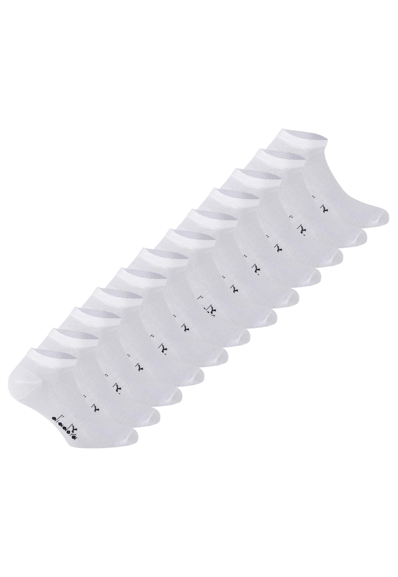 Set de sosete scurte unisex - 12 perechi - Alb