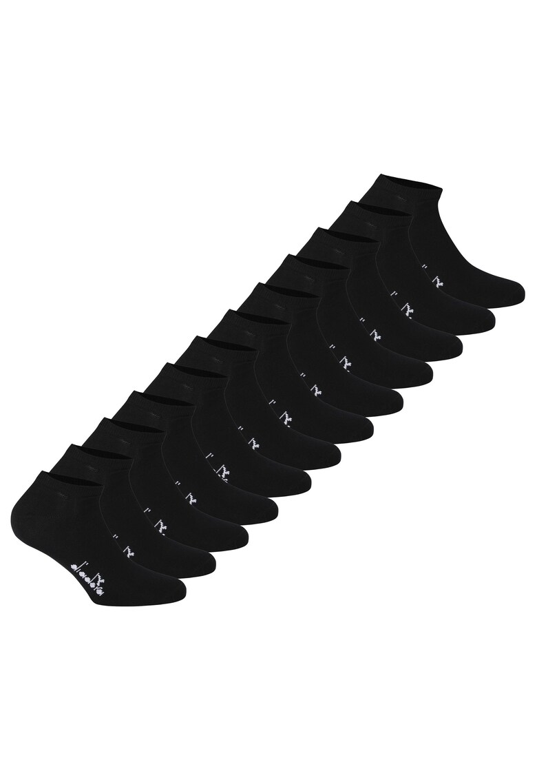 Set de sosete scurte unisex - 12 perechi - Negru