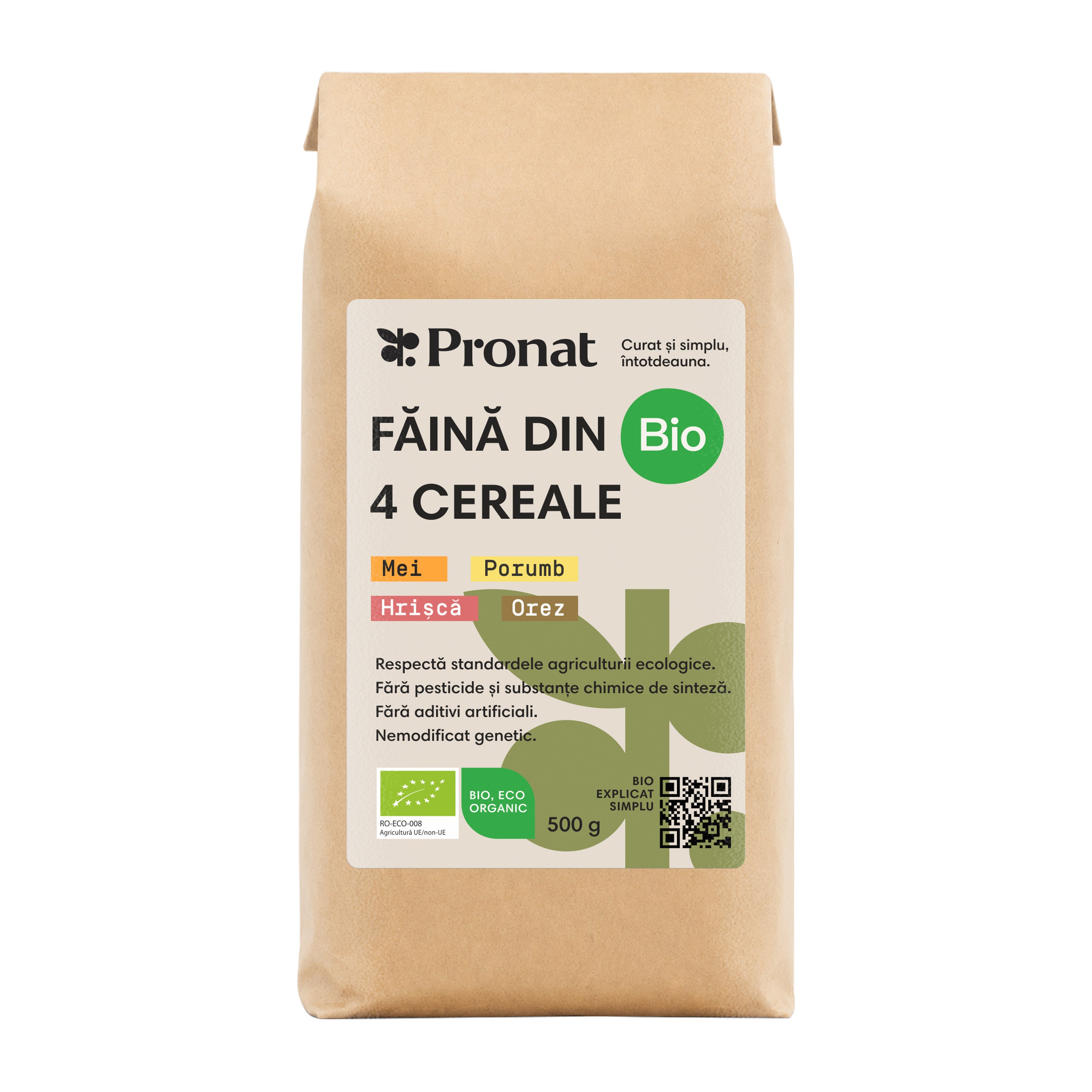 Oferte la Faina bio din 4 cereale natural fara gluten, 500g Pronat
