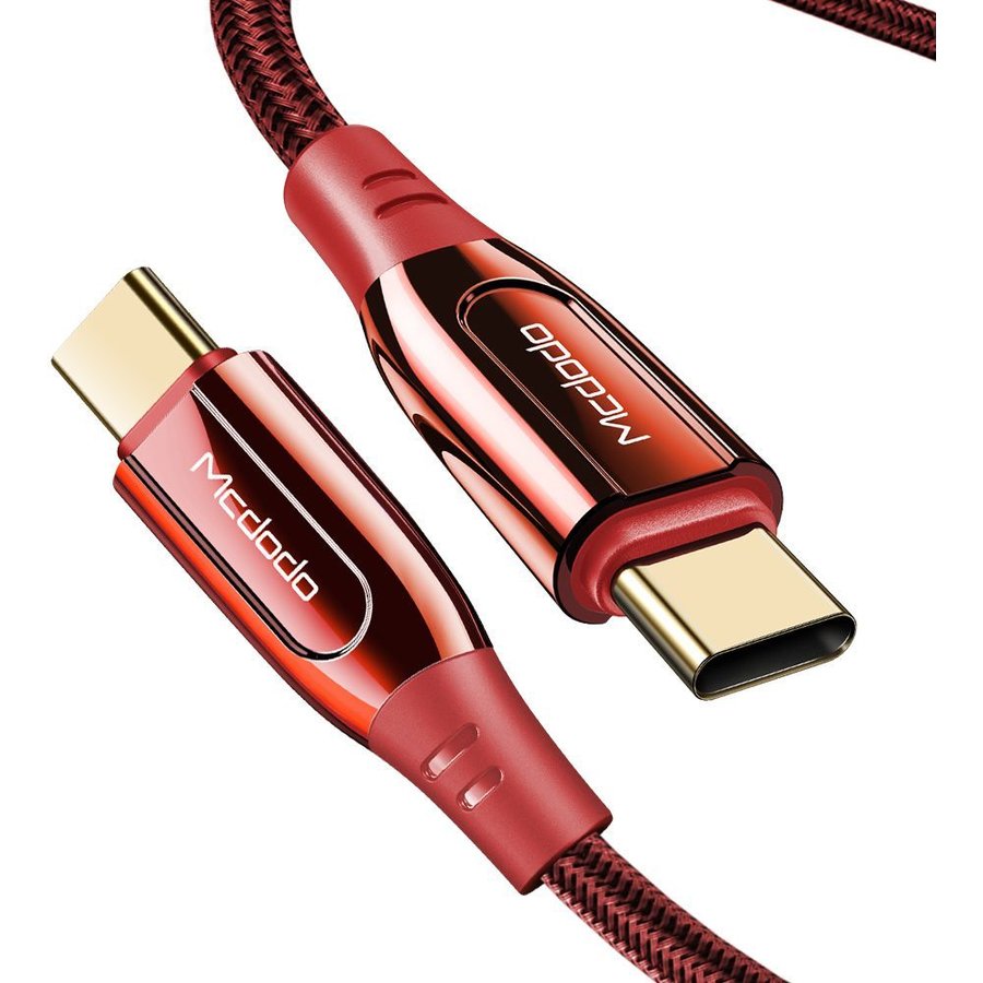 Oferte la Cablu de date Super Charge Type-C la Type-C 1.2m 100W Rosu