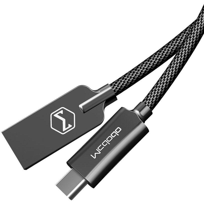 Oferte la Cablu Date Type-C  Knight 1.5m QC4.0 480Mbps   Negru