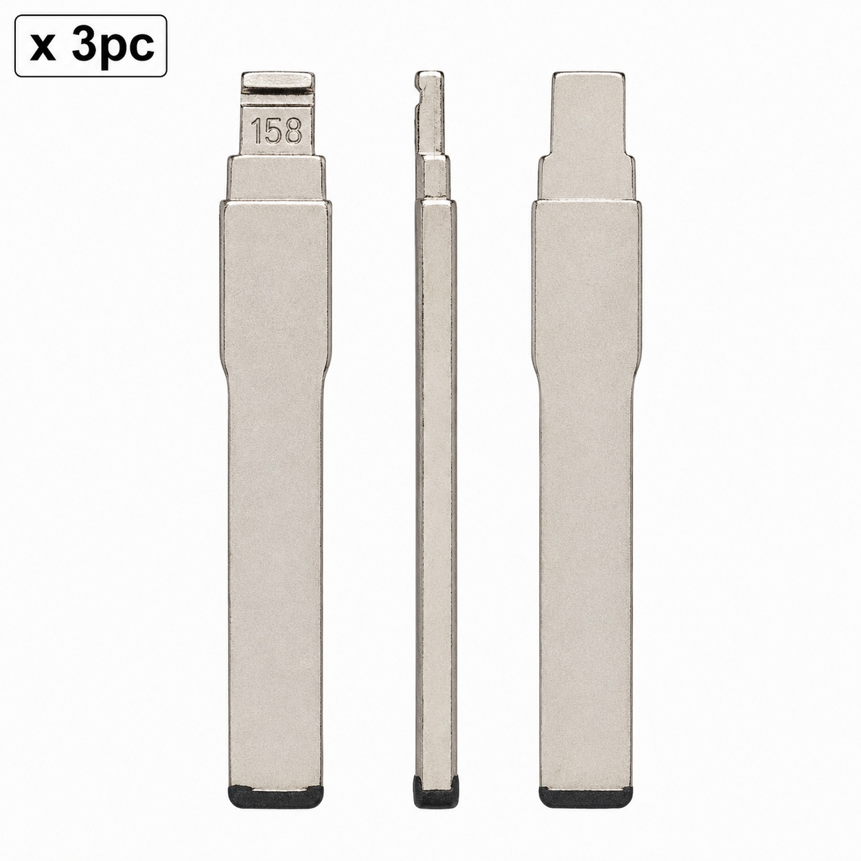 Oferte la Set 3 lame cheie auto 158# HU101 pentru Ford, compatibile KD VVDI JMD